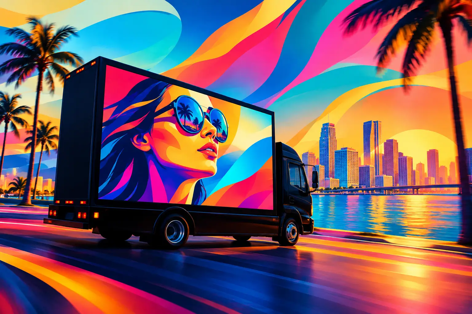 Spanish Mobile Billboard Ads That Move Miami